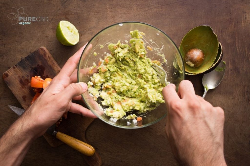 CBD Recette de guacamole à l'huile