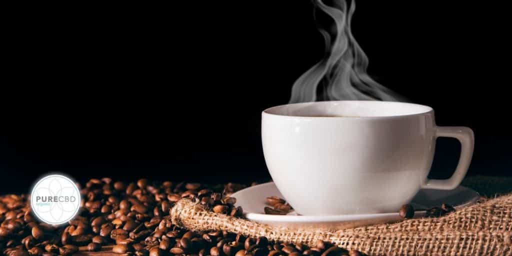 a steaming cup of coffee. Do not drink before bed.