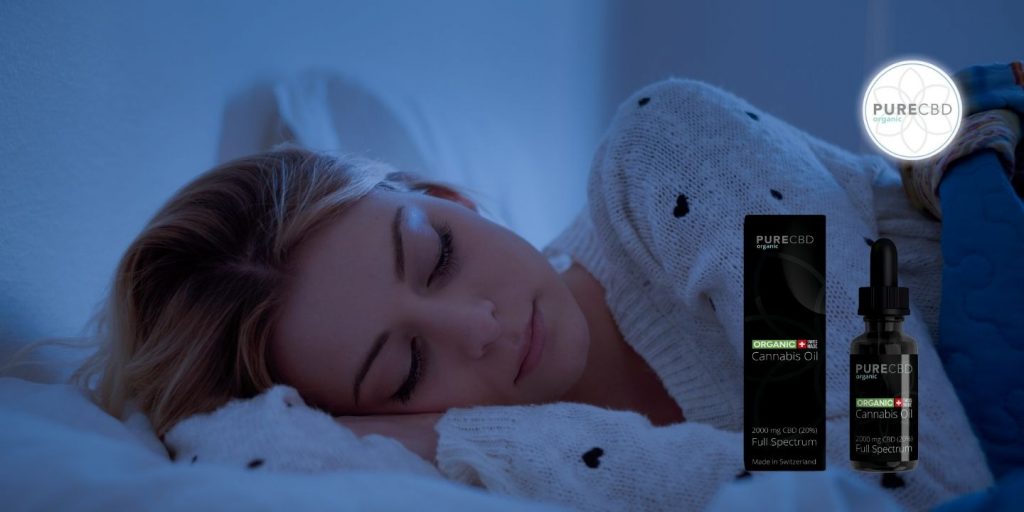 une femme qui dort profondément après avoir pris CBD