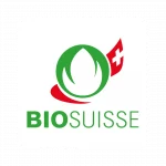 logotipo de bio-suisse. Pure Organic CBD todos los productos cuentan con la certificación bio-suisse