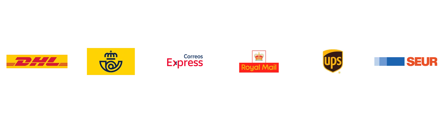 logotipos de socios de envío cbd