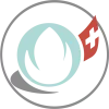 een aangepaste versie van het Bio-Suisse-logo voor decoratie