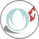 una versión modificada del logo de Bio-Suisse para decoración