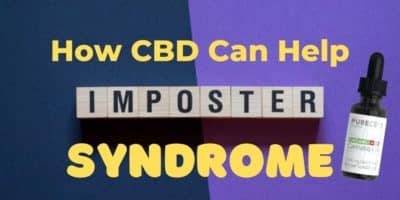 Arte del artículo principal sobre cómo cbd puede ayudar al síndrome del impostor