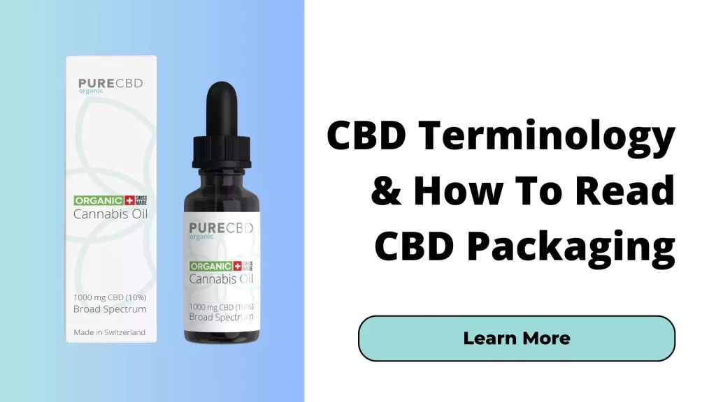 CBD product and terminology guide.